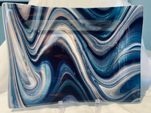 Load image into Gallery viewer, Blue and white swirl