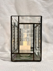 Industrial cube Candle Holders