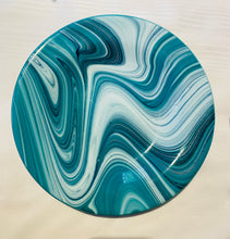 Load image into Gallery viewer, Teal / Navy / White  swirl
