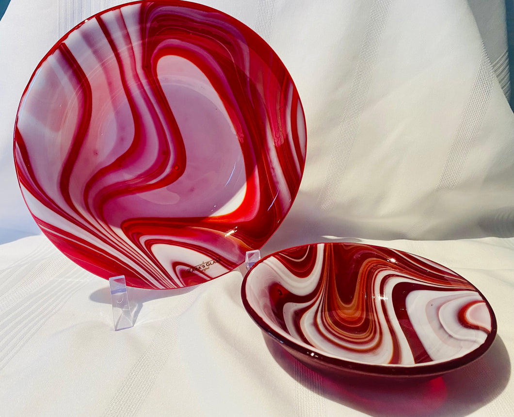 Red and White swirl